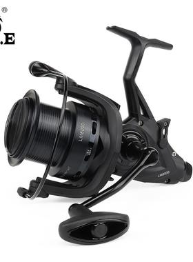 W.P.E专业鲤鱼钓LM-8000/8000S渔线轮7+1bbs 远投金属合金线杯纺