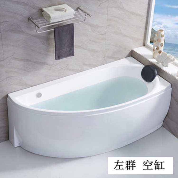 小户型小尺寸亚克力家用按摩冲浪浴缸泡澡浴盆迷你舒适轻奢风格