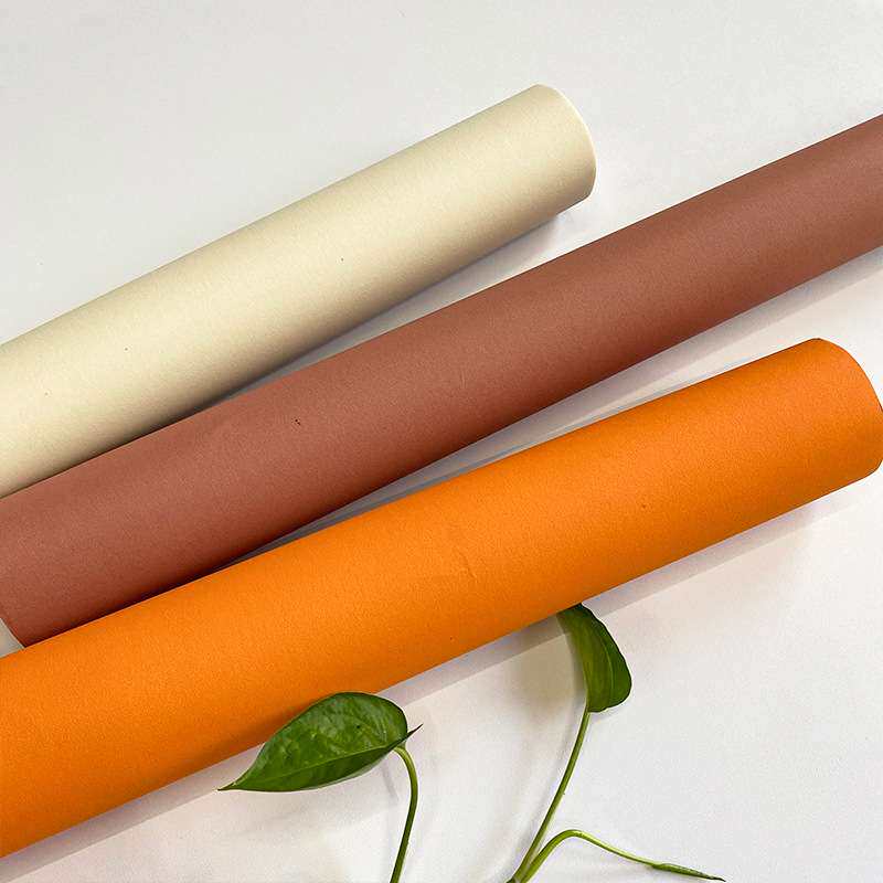 砖红色简约素色墙纸 卧室客厅酒店酒吧餐厅 新中式橙色仿古纯色壁