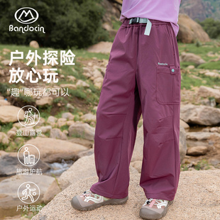 半度闲女童裤子秋装2025新款儿童休闲裤春秋开学季女孩长裤工装裤