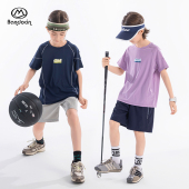 短袖 t恤2025新款 儿童半袖 半度闲男童夏季 上衣夏装 男孩运动速干衣