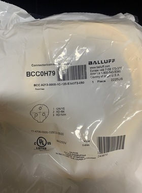 巴鲁夫/BALLUFF 连接线 BCC A213-0000-1C-123-EX43T2-050