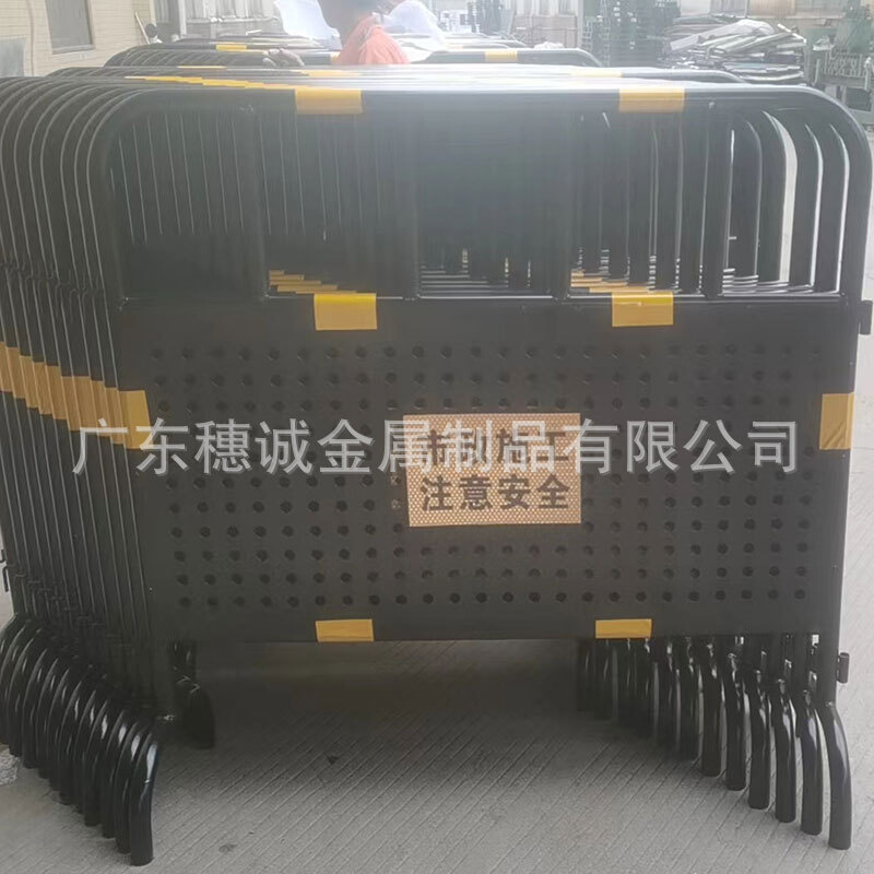 广州市政铁马防护栏道路安全施工临时围栏工程移动警示防撞围挡