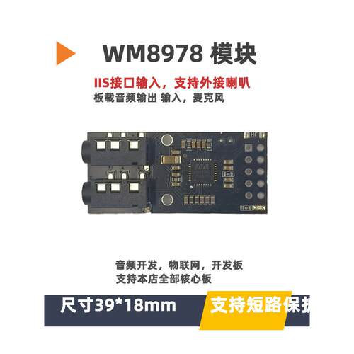 音频模块Mp3音乐播放器I2S音频解码开发Mp3学习杆Wm8978