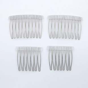 发梳新娘盘发刘海插梳手工DIY饰品配件简约头发饰品塑料金属发梳