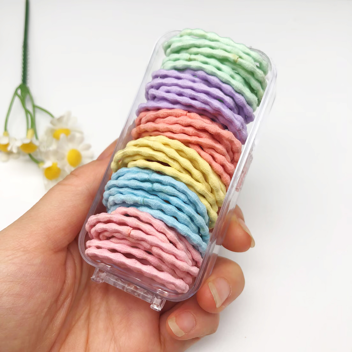 儿童皮筋小女孩糖果色盒装发绳橡皮筋扎辫子宝宝发圈头绳发饰品