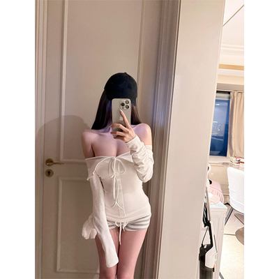 NSCM夏季独特绝美纯欲风小套装女