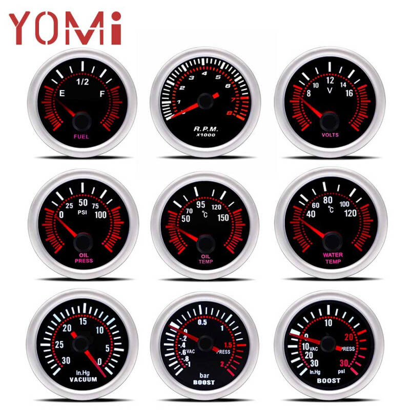 Dyno Racing汽车12V转数表/水温表/增压表/油温表/油压表/电压表