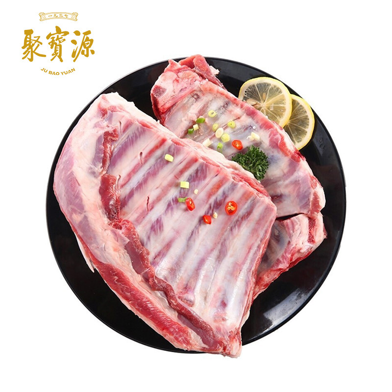 聚宝源新鲜羊排生羊肋排1500g/袋原切冷冻羊肉烧烤食材家庭聚餐图片