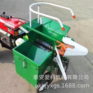 不伤玉米小型玉米收割机操作简单手扶单行玉米收获192柴油机直连