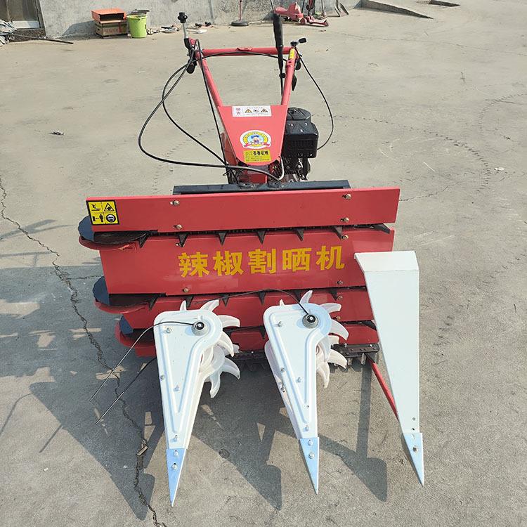 排放整齐柴油割倒机 手扶式小麦辣椒牧草收割机 青稞割晒机