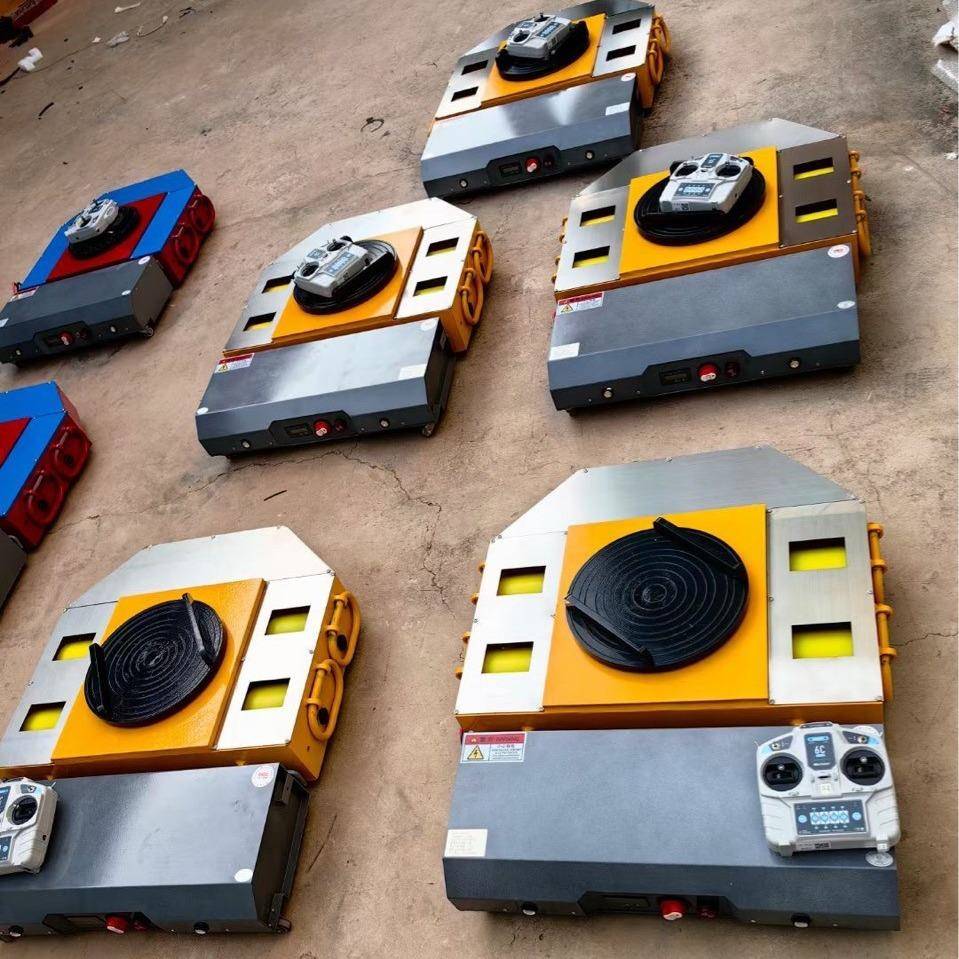 冀一电动坦克搬运车5吨25吨电动无线遥控地平车驱动轮移动坦克车