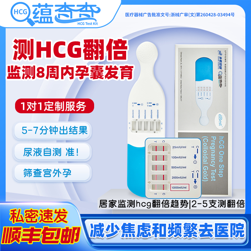 hcg翻倍检测验孕试纸排除宫外孕
