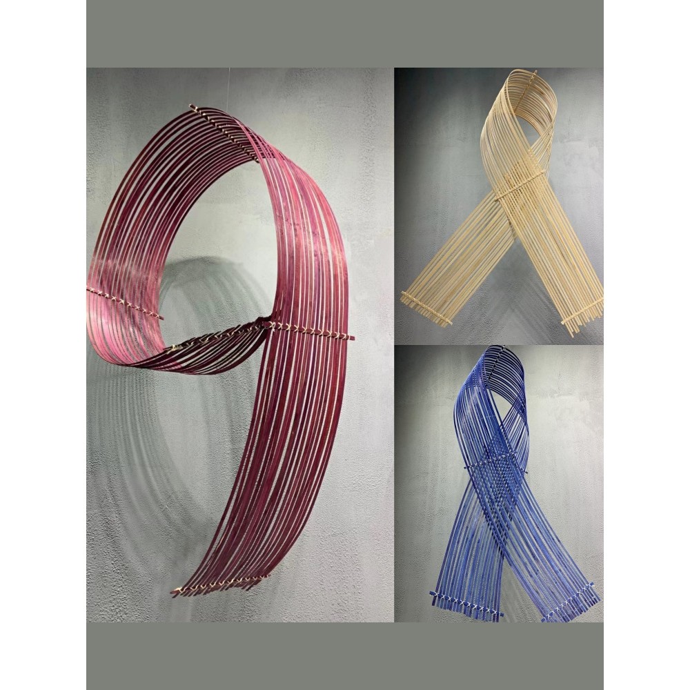 新款DIY竹排竹丝竹条薄竹片编园艺花艺婚庆背景墙橱窗装饰道具