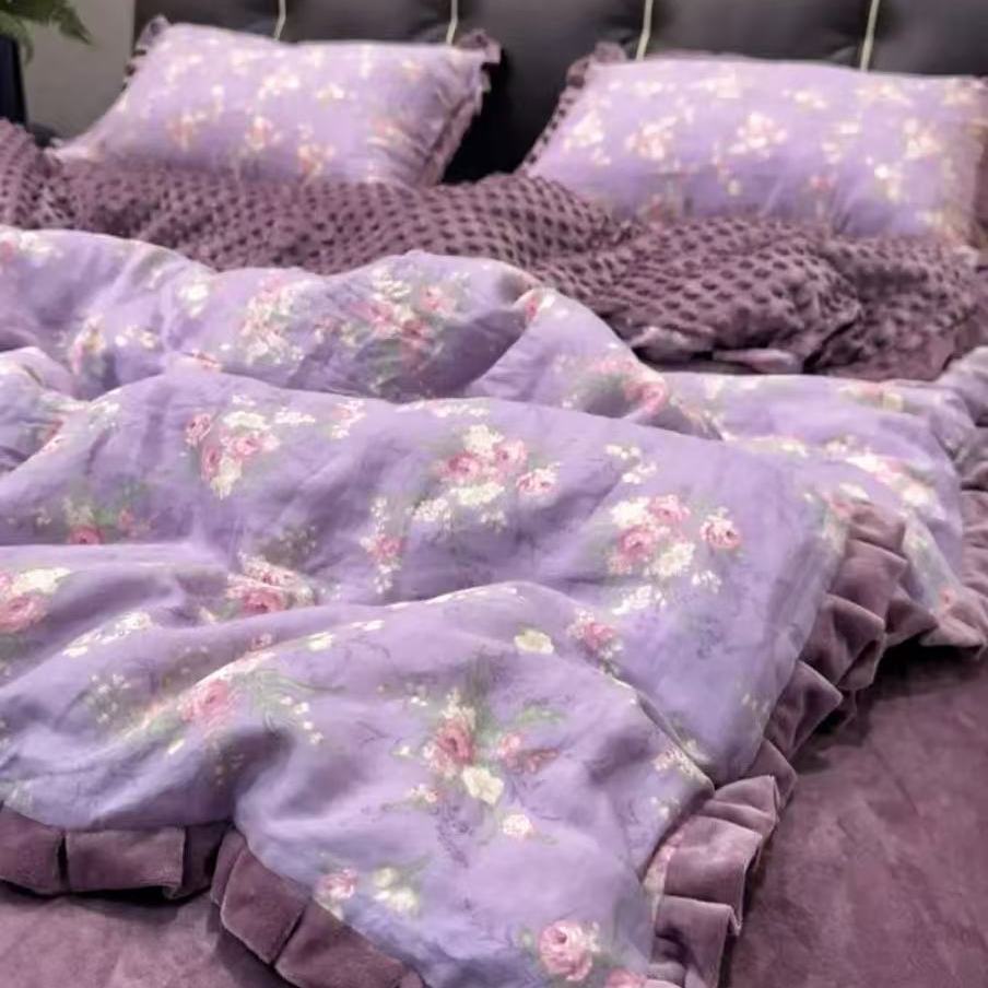 A类母婴级100%纯棉双层纱被套