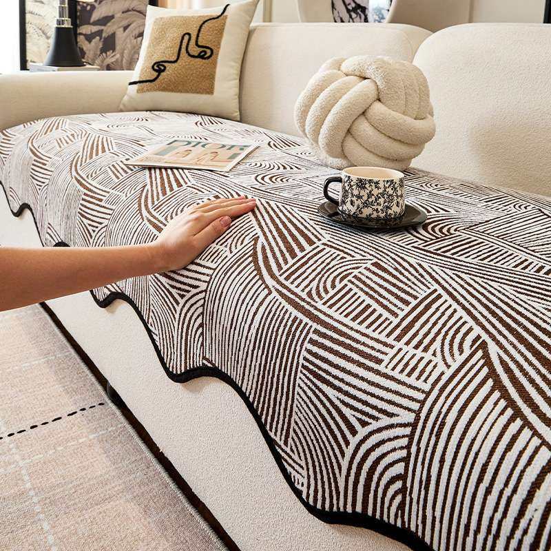 四季通用沙发坐垫新款雪尼尔沙发盖巾一片式直排不规则异形沙发垫,3C数码配件,其它配件,淘宝优惠券,粉丝福利购,淘宝优惠卷