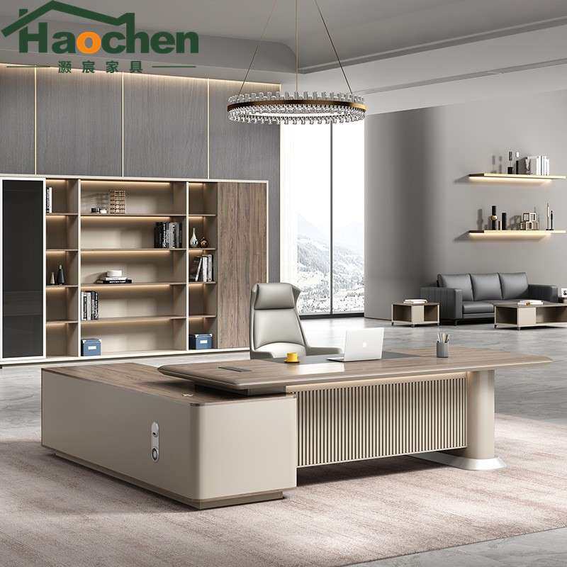 老板桌时尚现代总经理办公桌椅组合  办公室总裁桌大班台办公家具