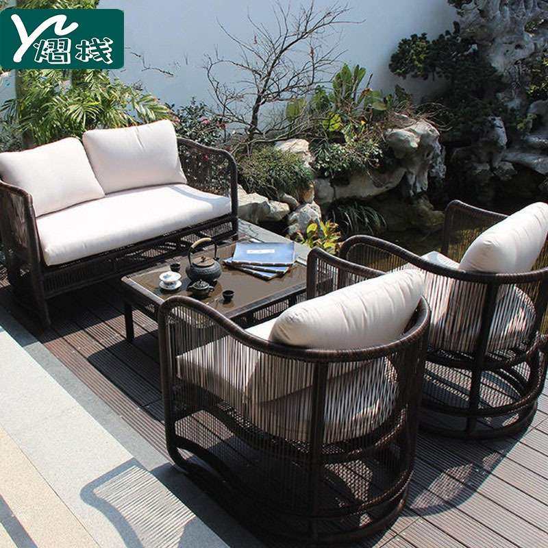户外沙发露台售楼部民宿客厅酒店休闲藤椅户外庭院阳台仿藤编沙发,3C数码配件,其它配件,淘宝优惠券,粉丝福利购,淘宝优惠卷