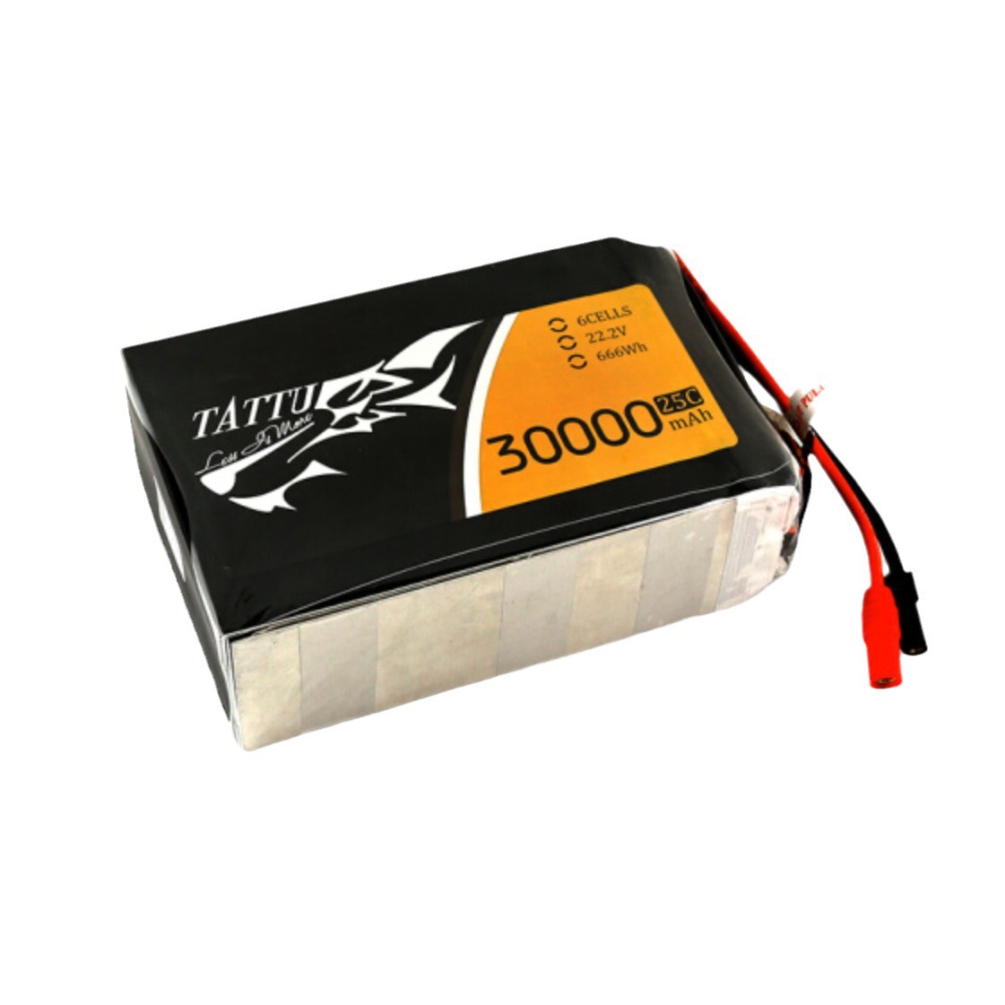 格式Tattu 30000mAh无人机充电锂电池 22.2V航模飞行器用锂电池