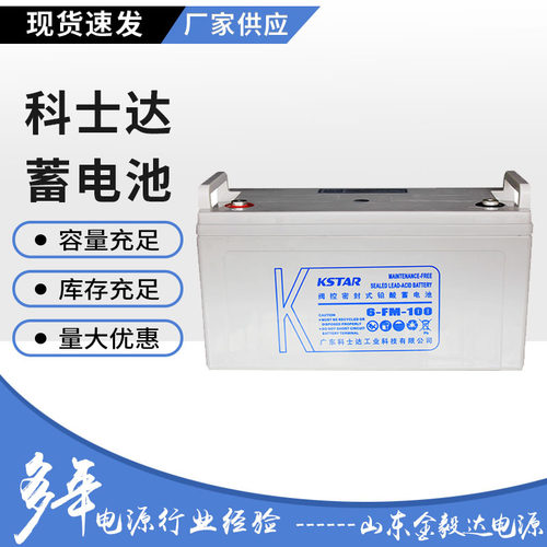 科士达蓄电池断电延时电源电池6-FM-10012V100AHUPS大容量