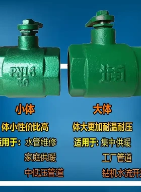 F型烤漆球阀Q11F丝扣口铸铁绿色球阀工程家用B型绿球阀绿烤漆球阀