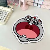 美叽和可爱大口鼠异形鼠标垫高颜值加厚防滑办公垫电脑游戏桌面垫
