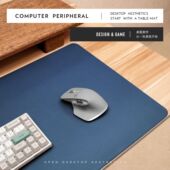 大号鼠标垫超大桌面笔记本电脑键盘锁边写字书桌垫皮质女办公定制