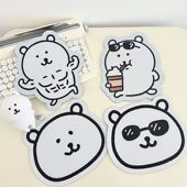 鼠标垫自嘲熊周边垫子可爱小号手托女生二次元 手腕垫异形护腕桌垫