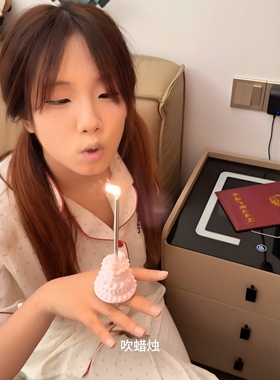 可藏金戒指！生日蛋糕戒指惊喜