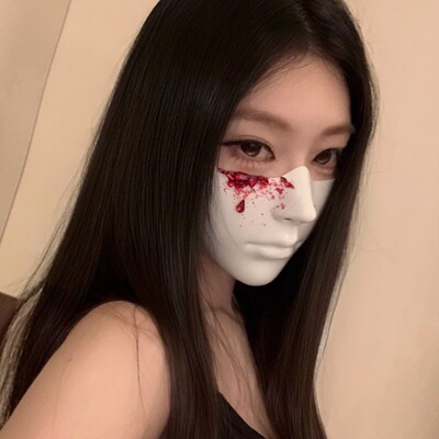 万圣节cos血钻半脸面具
