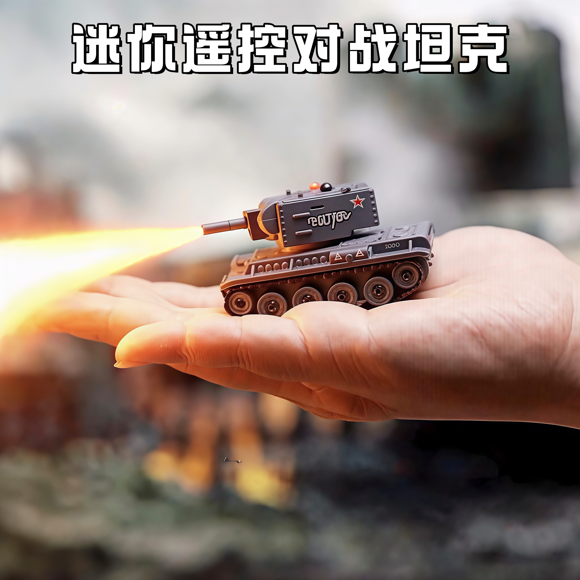 迷你遥控对战坦克双人亲子礼物图片