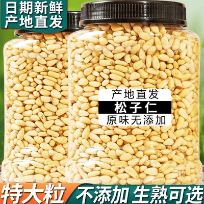 俄罗斯进口松子仁生熟坚果去壳松子原味休闲零食松籽儿童干果松仔