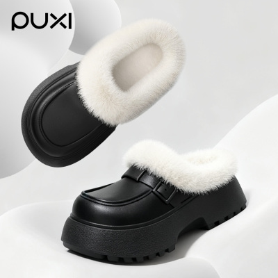 朴西厚底拖鞋户外防水外穿棉拖鞋