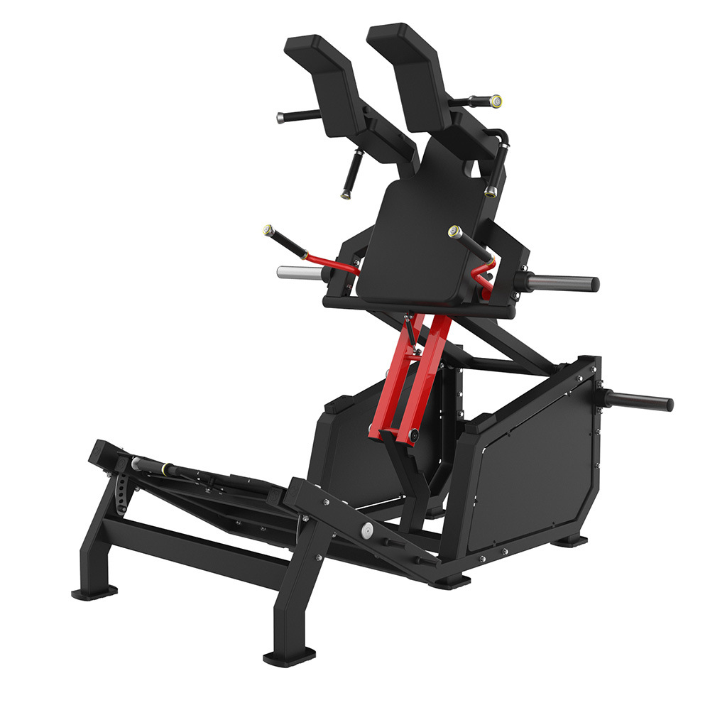 健身房商用蹬腿练大腿训练器练臀斜下蹲举V型深蹲器材哈克深蹲机