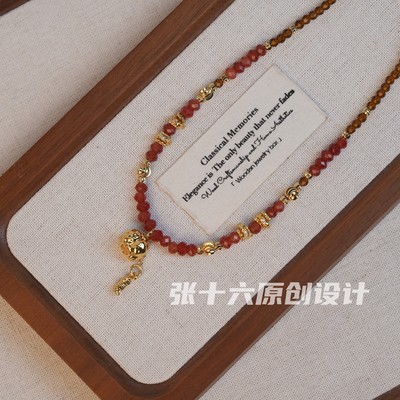 张十六好柿花生铜合金毛衣链