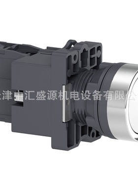 XA2EW31B1塑料平头带灯按钮 白色 24VAC/DC 1NO 22mm带灯按钮开关