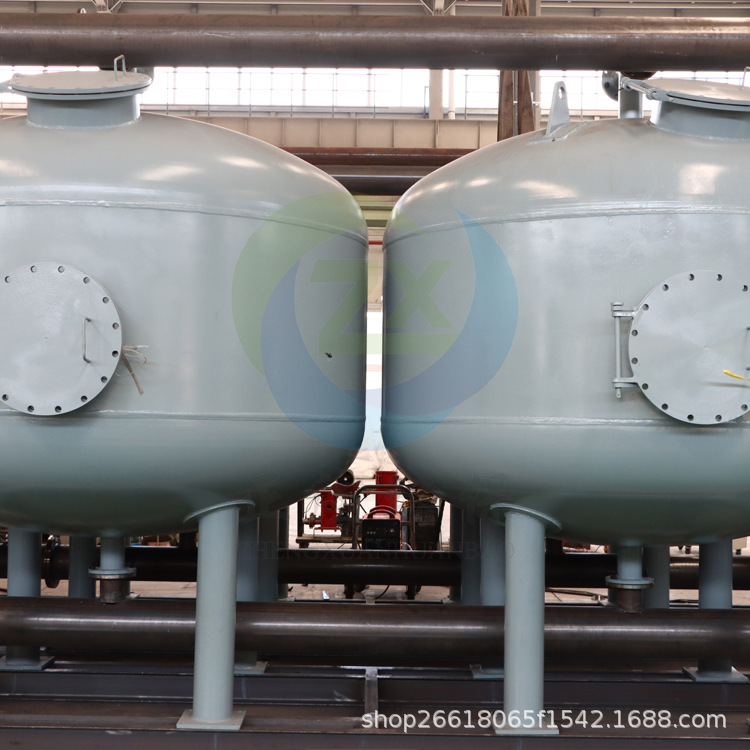 化工行业污水处理中多介质过滤器，主要将浊度 去除异味去余氟