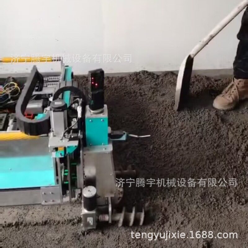 腾宇砂浆摊平机器人装修铺贴用地面找平机器人小型地面整平机器人
