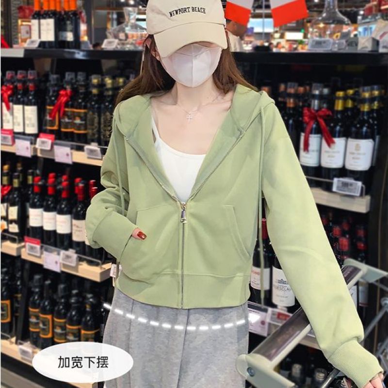 2026秋女款连帽拉链卫衣
