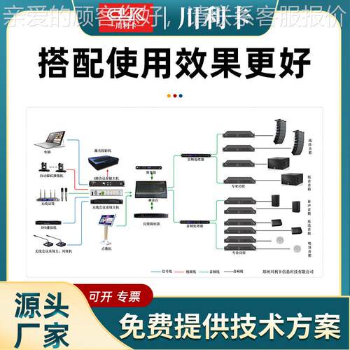 效果四级防啸叫红外遥控屏中显示文会议室多器功能彩厅38790效果