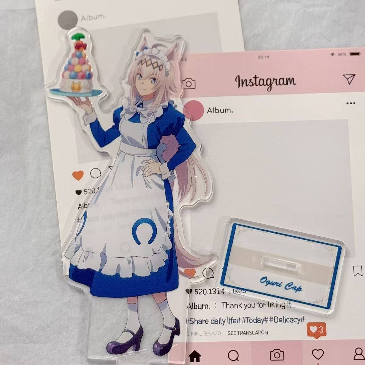 赛马娘芦毛灰姑娘女仆咖啡系列周边小栗帽贝诺莱特玉藻十字立牌