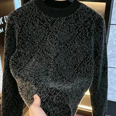 彬彬品质男装秋冬新款长袖T恤圆领时尚休闲上衣加绒保暖欧货男