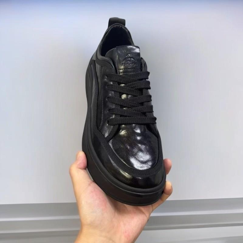 云艾男鞋严选墨旭欧货时尚牛皮鞋秋季新款商务休闲鞋男士真皮鞋子