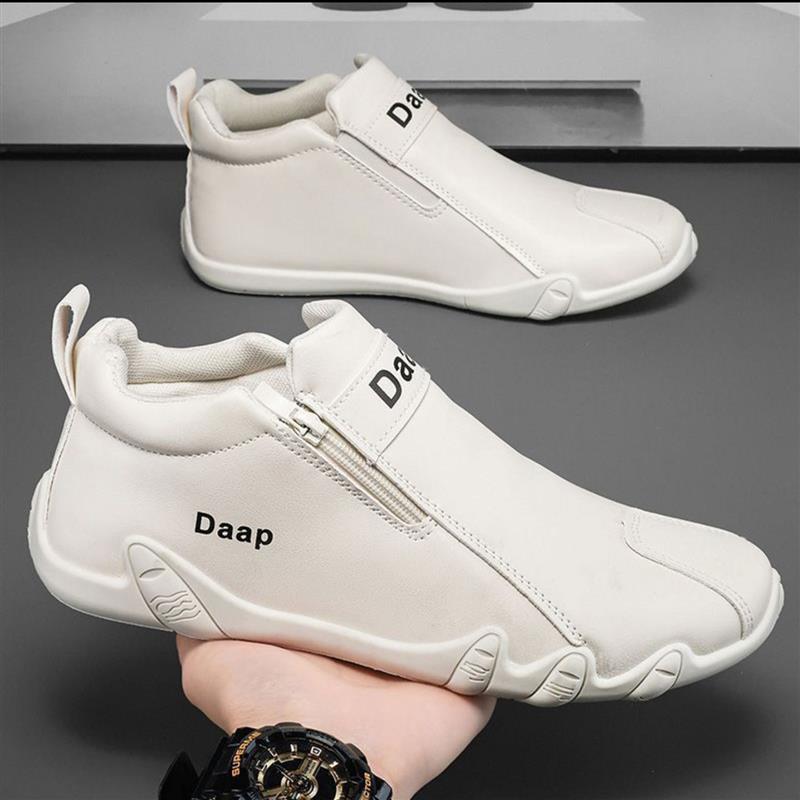 今泽优选男鞋飞行员皮鞋2025秋冬新款皮面休闲鞋男士防水帕拉鞋潮