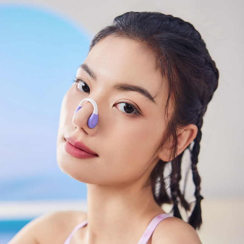 洲克游泳鼻夹成人防呛水专业训水儿童练潜洗澡防滑鼻塞游泳装备