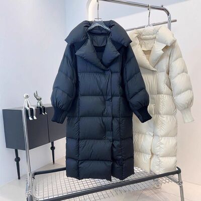 2025冬季羽绒棉服女韩版过膝长款