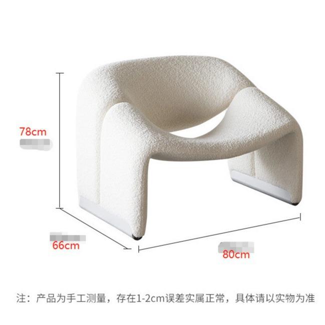 北欧复古单人沙发椅设计师螃蟹椅意式轻奢简休闲椅现代创意网红椅