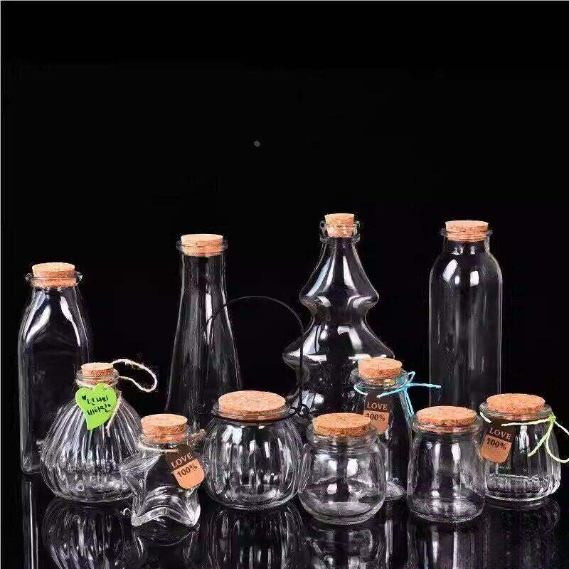 许愿 瓶星空瓶彩虹瓶漂流瓶幸运星玻璃瓶瓶布丁瓶创意糖果罐子