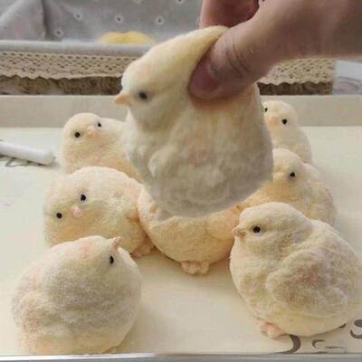 小鸡捏捏乐仿真毛绒烂泥手感超软食品级解压捏捏乐神器2026年新款