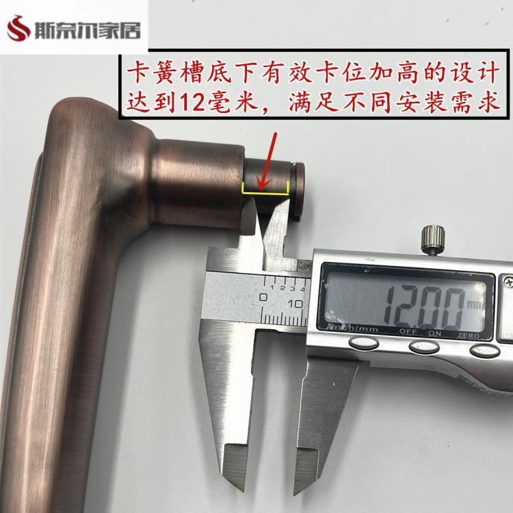 防盗门把手把手门套把手锁具配件大门执手加厚防盗门锁空心把手进